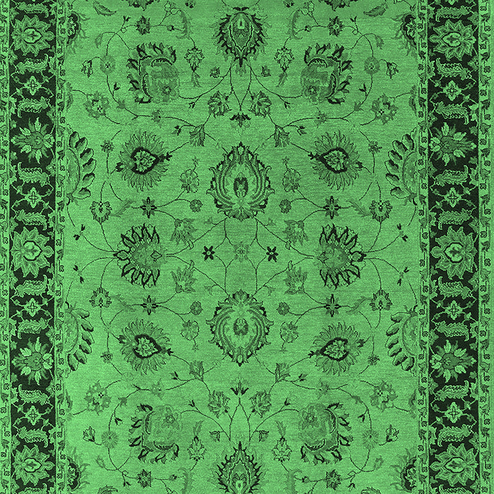 Oriental Emerald Green Traditional Rug, urb2851emgrn