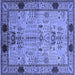 Square Oriental Blue Traditional Rug, urb2852blu