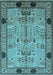 Oriental Light Blue Traditional Rug, urb2852lblu