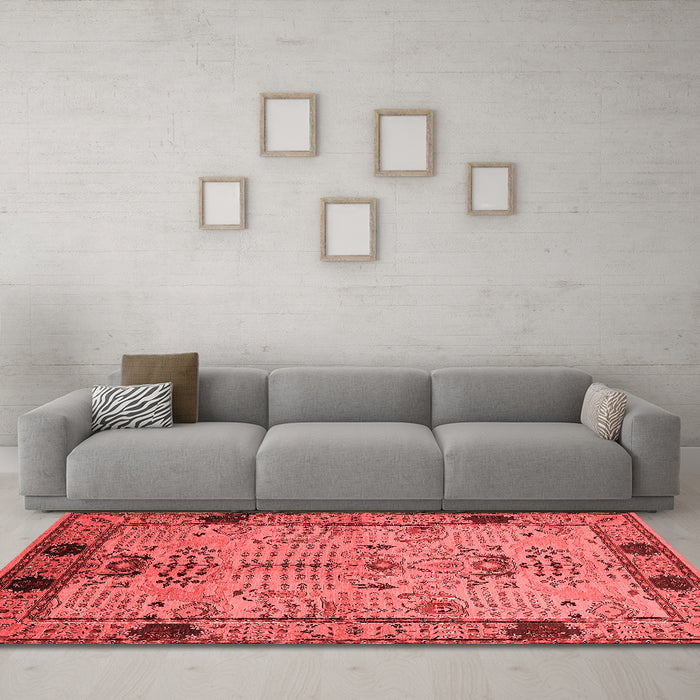 Traditional Red Washable Rugs