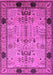 Machine Washable Oriental Pink Traditional Rug, wshurb2852pnk