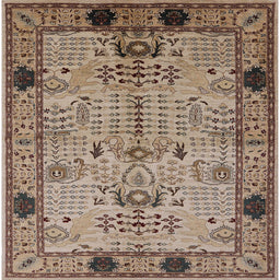 Square Machine Washable Industrial Modern Sepia Brown Rug, wshurb2852