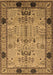 Machine Washable Oriental Brown Traditional Rug, wshurb2852brn