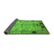 Sideview of Oriental Green Traditional Rug, urb2852grn