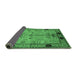 Sideview of Oriental Emerald Green Traditional Rug, urb2852emgrn
