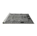 Sideview of Machine Washable Oriental Gray Traditional Rug, wshurb2852gry