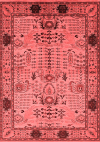 Oriental Red Traditional Rug, urb2852red