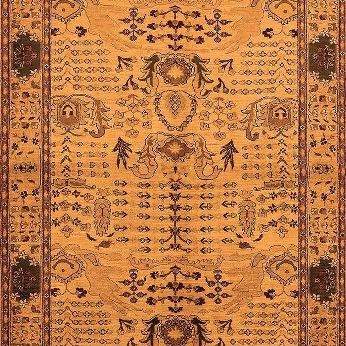 Oriental Orange Traditional Rug, urb2852org