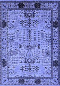 Oriental Blue Traditional Rug, urb2852blu