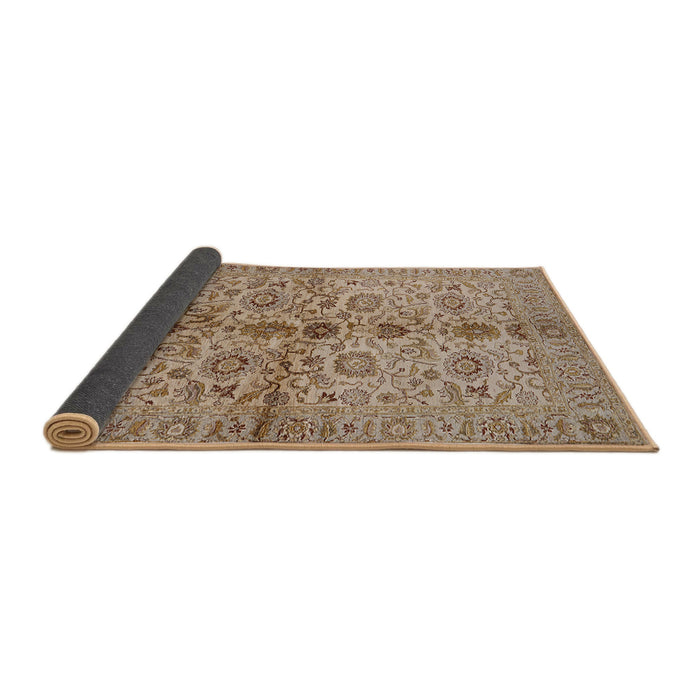 Sideview of Mid-Century Modern Sienna Brown Oriental Rug, urb2853