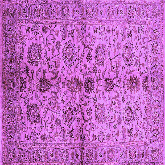 Square Oriental Purple Traditional Rug, urb2853pur