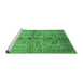 Sideview of Machine Washable Oriental Emerald Green Traditional Area Rugs, wshurb2853emgrn