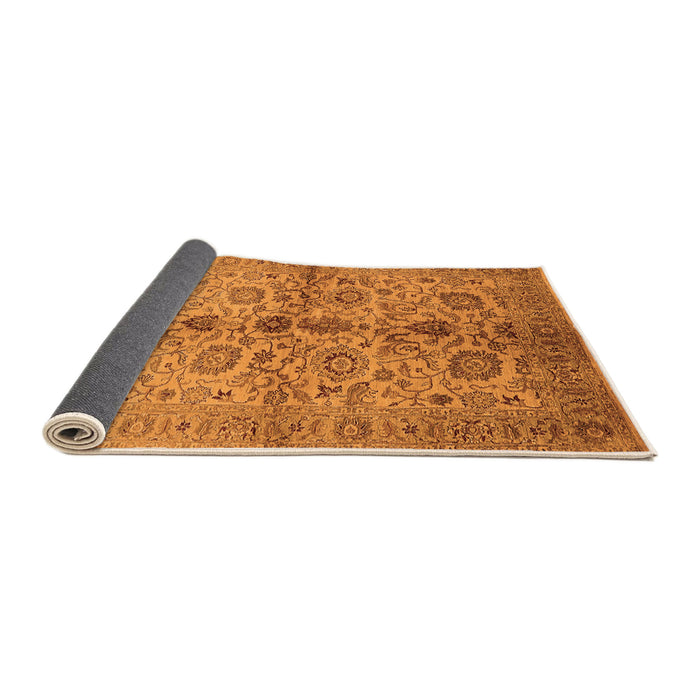 Sideview of Oriental Orange Traditional Rug, urb2853org