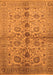 Machine Washable Oriental Orange Traditional Area Rugs, wshurb2853org