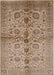 Mid-Century Modern Sienna Brown Oriental Rug, urb2853