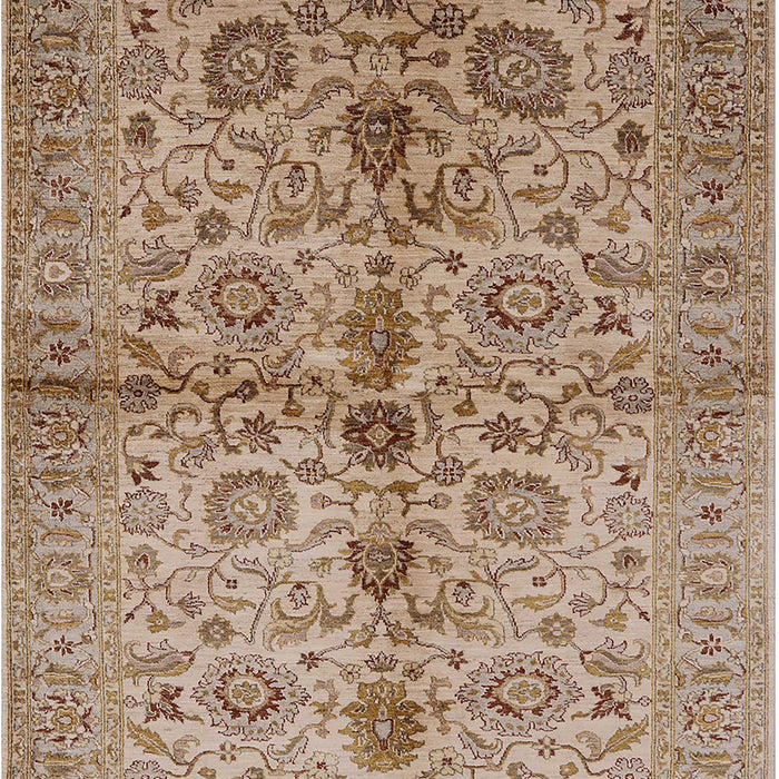 Mid-Century Modern Sienna Brown Oriental Rug, urb2853