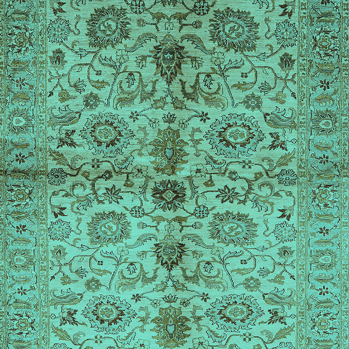 Oriental Turquoise Traditional Rug, urb2853turq