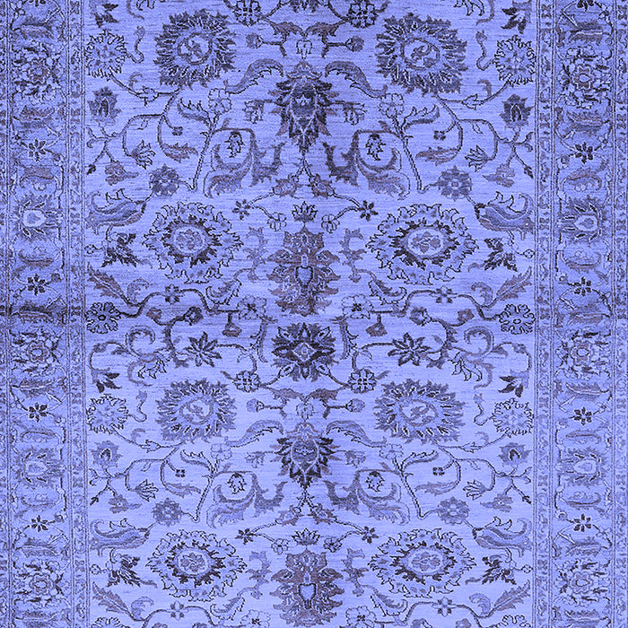 Machine Washable Oriental Blue Traditional Rug, wshurb2853blu