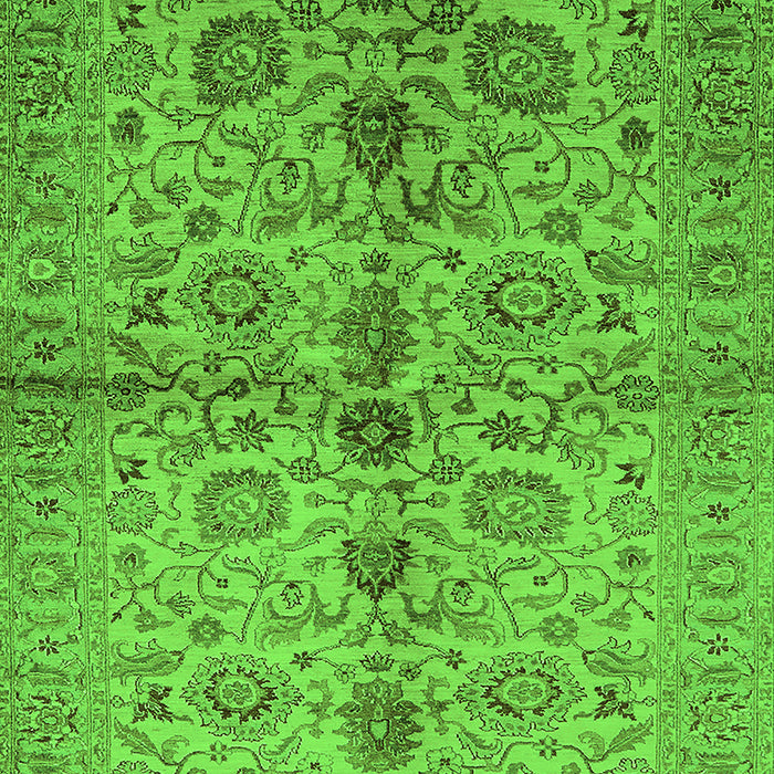 Oriental Green Traditional Rug, urb2853grn