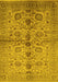 Oriental Yellow Traditional Rug, urb2853yw