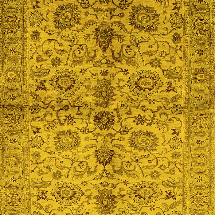 Oriental Yellow Traditional Rug, urb2853yw