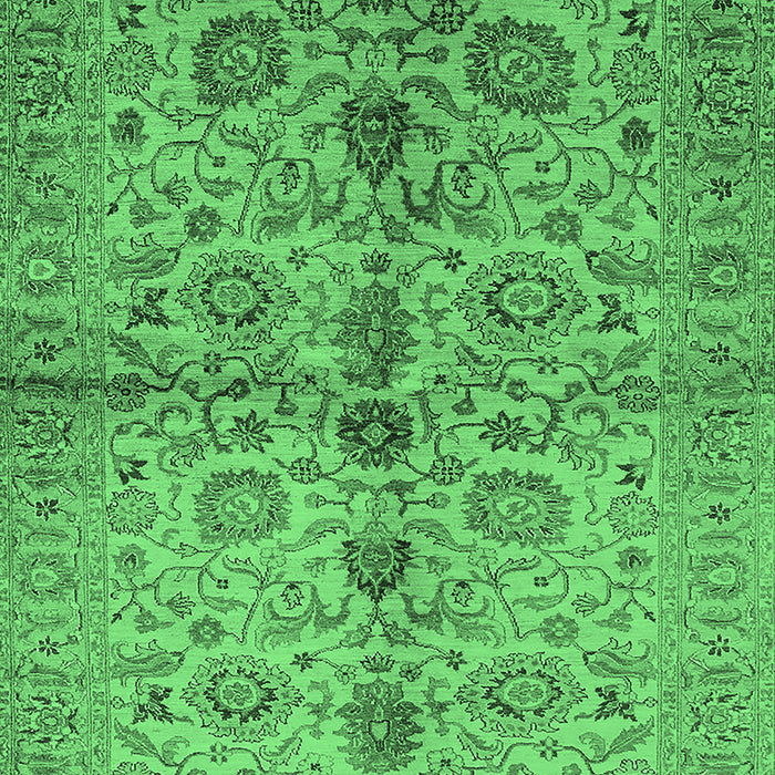 Oriental Emerald Green Traditional Rug, urb2853emgrn