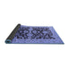 Sideview of Oriental Blue Traditional Rug, urb2854blu