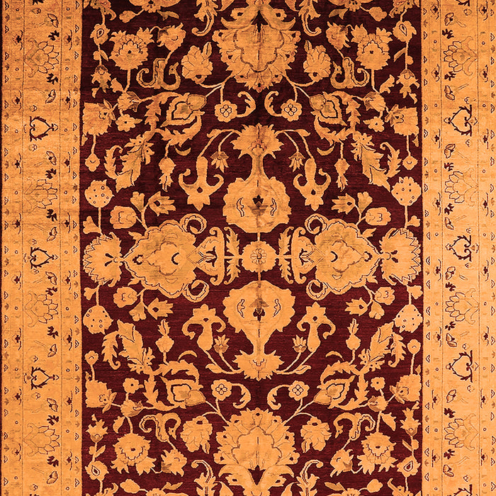 Oriental Orange Traditional Rug, urb2854org