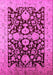 Oriental Pink Traditional Rug, urb2854pnk