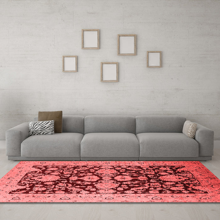 Traditional Red Washable Rugs