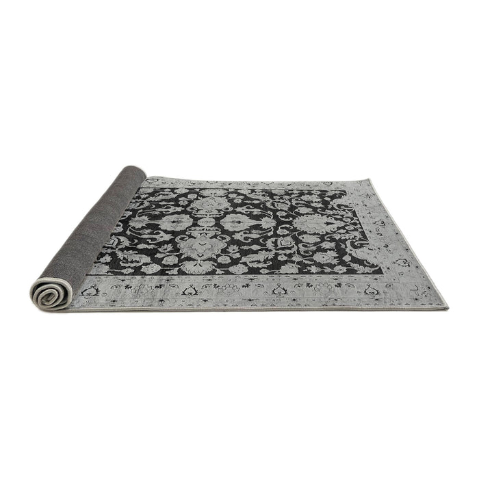 Sideview of Oriental Gray Traditional Rug, urb2854gry