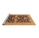 Sideview of Machine Washable Oriental Brown Traditional Rug, wshurb2854brn