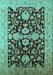 Oriental Turquoise Traditional Rug, urb2854turq