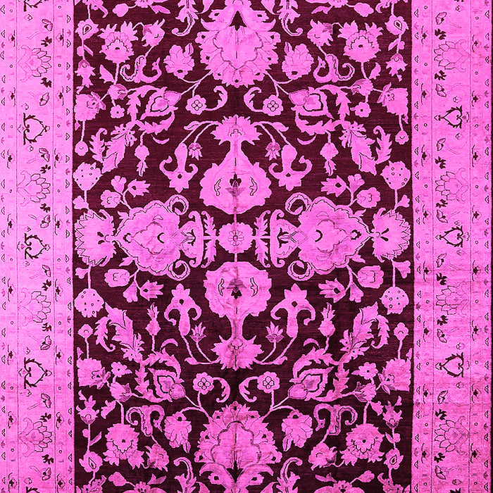 Machine Washable Oriental Pink Traditional Rug, wshurb2854pnk