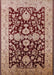 Mid-Century Modern Saffron Red Oriental Rug, urb2854