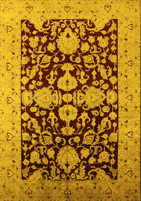 Oriental Yellow Traditional Rug, urb2854yw