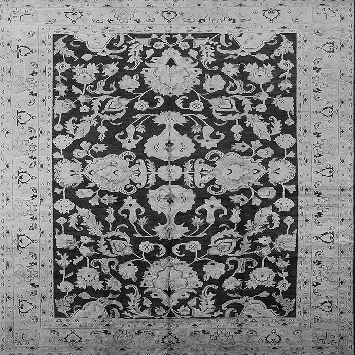 Square Oriental Gray Traditional Rug, urb2854gry