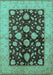 Oriental Turquoise Traditional Rug, urb2855turq