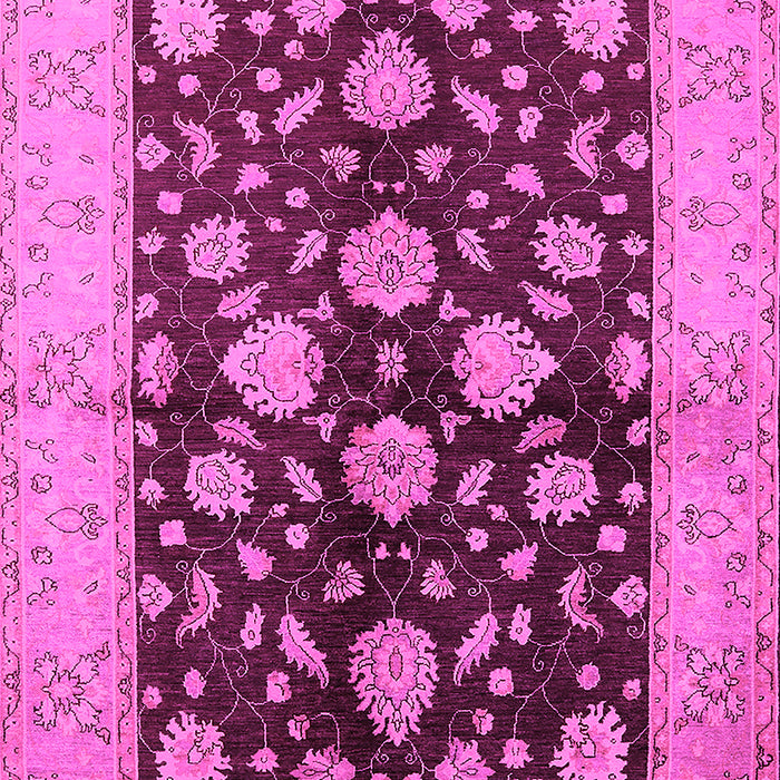 Machine Washable Oriental Pink Traditional Rug, wshurb2855pnk