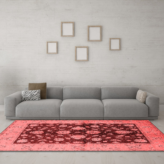 Traditional Red Washable Rugs