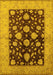 Oriental Yellow Traditional Rug, urb2855yw