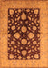 Machine Washable Oriental Orange Traditional Area Rugs, wshurb2855org