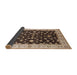 Sideview of Mid-Century Modern Bakers Brown Oriental Rug, urb2856