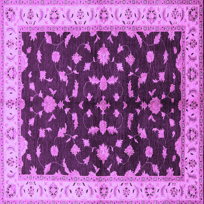 Square Oriental Purple Traditional Rug, urb2856pur