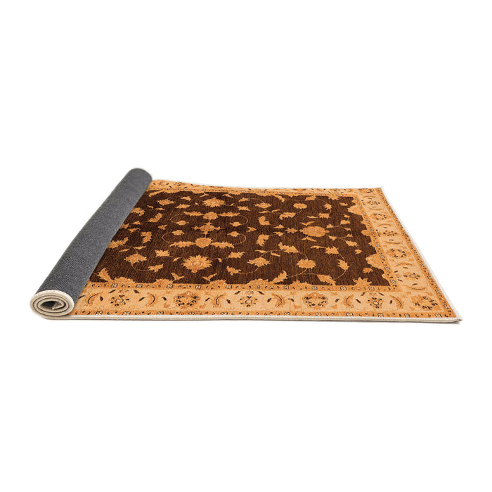 Sideview of Oriental Orange Traditional Rug, urb2856org