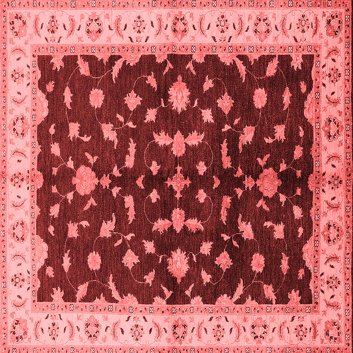 Machine Washable Oriental Red Traditional Rug, wshurb2856red