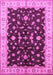 Machine Washable Oriental Pink Traditional Rug, wshurb2856pnk