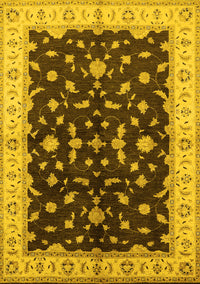 Oriental Yellow Traditional Rug, urb2856yw