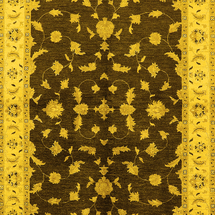 Oriental Yellow Traditional Rug, urb2856yw