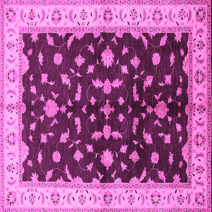 Square Oriental Pink Traditional Rug, urb2856pnk